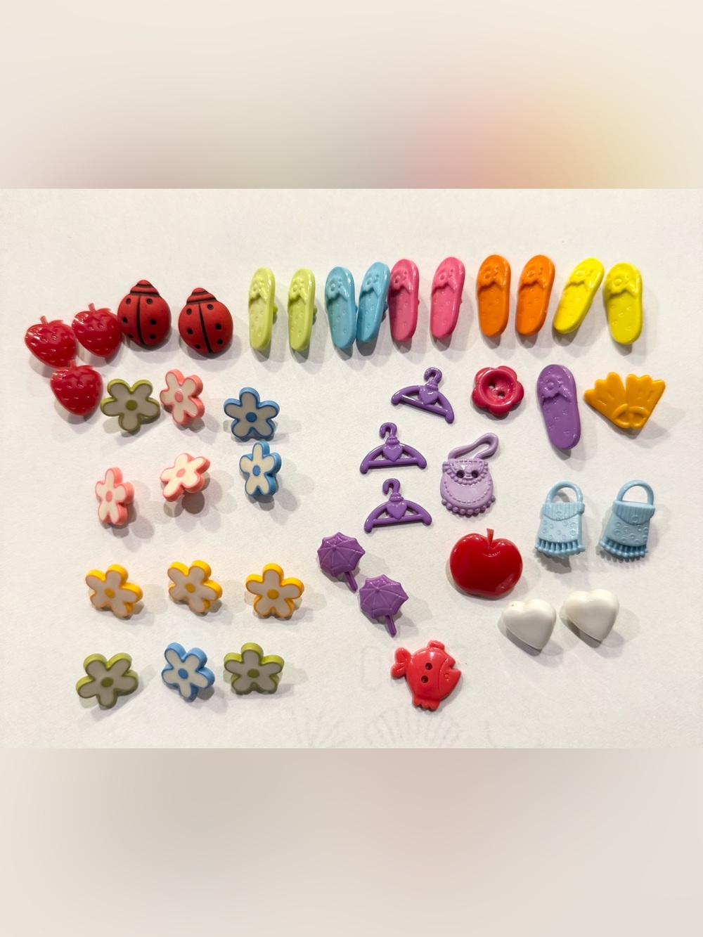 Sewing Buttons Novelty “Whimsical” Lot Of 42 Buttons